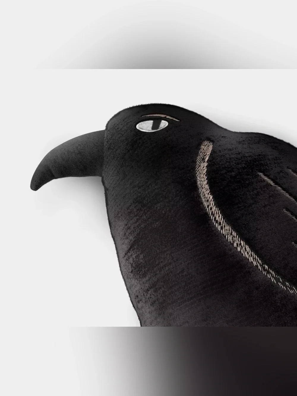 🆕HTF Hyde and EEK! Plush Shaped Crow Pillow